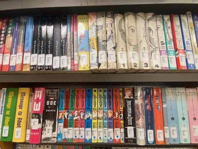 Manga books at the Japan Foundation of Toronto Library in Ontario, Canada  - Manga are comics or graphic novels originating in Japan. There are many manga books to browse through at the Japan Foundation of Toronto library in Ontario, Canada.