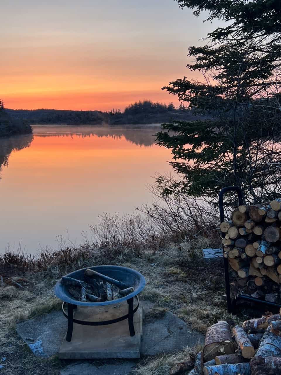 Pond Sunrise in NL Canada - Sunrise over Brigus pond did not disappoint. It was so refreshing to feel the crisp morning air and watch the mist rise off the water. 