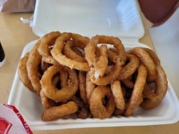 Onion Rings at Inglewood Drive-In Restaurant - Calgary Alberta Canada 2023-05-24