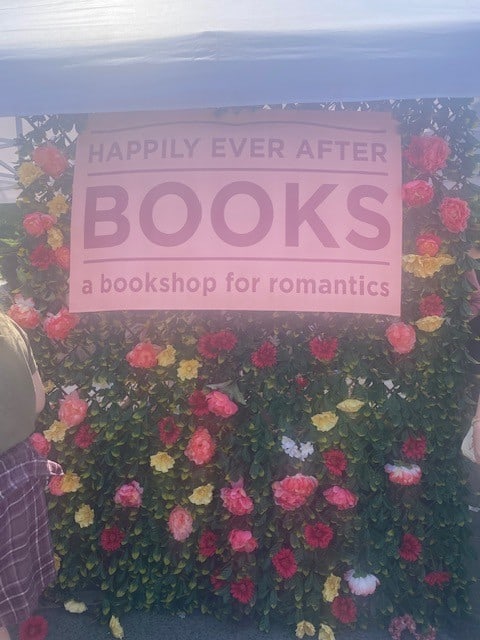 Happily Ever After Books at Word on the Street festival in Toronto, Ontario - Happily Ever Books is a women-owned/run, independent bookstore in Toronto, Canada. They had a beautiful display at their booth during the Word on the Street festival in May 2023.