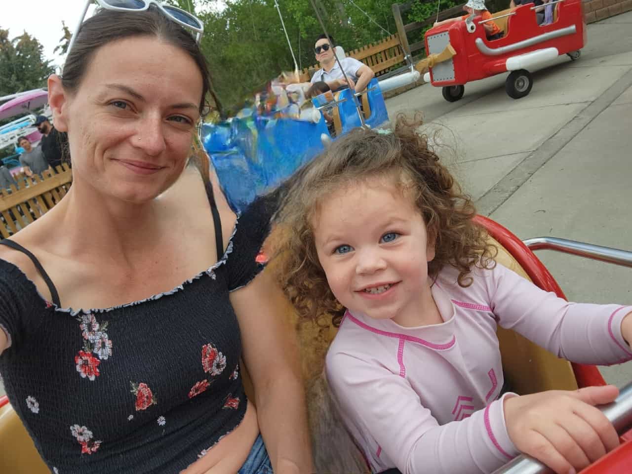 Fun Times at Calaway Park Alberta  - Little seeker was so excited to be tall enough for new rides this year!