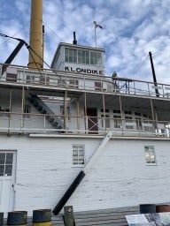 Side view of the the S.S. Klondike in Whitehorse Yukon Canada