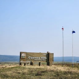 Cypress Hills Provincial Park Sign