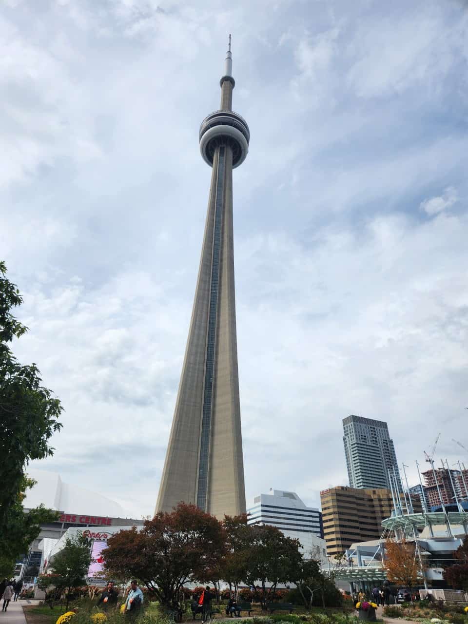 CN Tower in Toronto Ontario Canada  - A significant landmark to the Toronto area since 1976. The CN Tower, as well as the surrounding area are fun places to explore when traveling. 