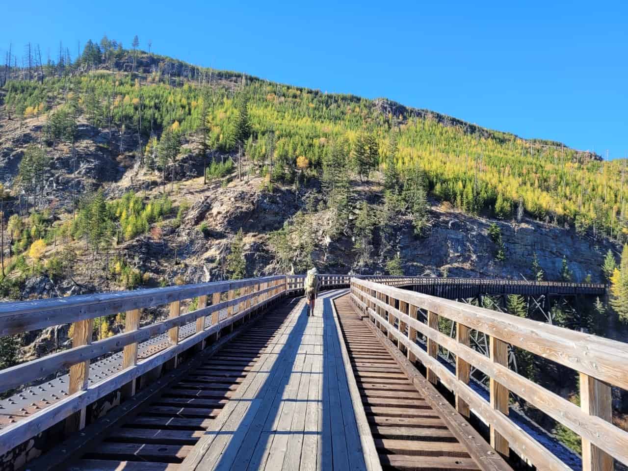 Myra Canyon is a scenic highlight of the KVR - The Myra Canyon Trestles are one of the most scenic and exciting portions of British Columbia's famous #kettlevalleyrailtrail (KVR).