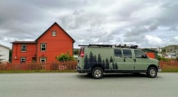 Camper Van Visits Historic Vacation Home in Twillingate NL Canada 