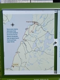 Map with Trail Location East Coast Trail Newfoundland Canada