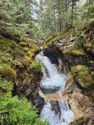 Gorge Creek Falls in British Columbia Canada 