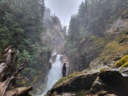 Hiking Bear Creek Falls in Glacier National Park BC